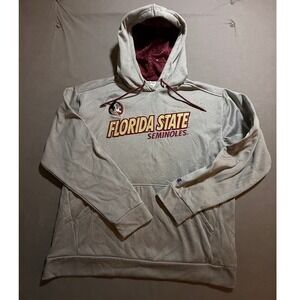 Florida State Seminoles NCAA Hoodie Sweatshirt Collegiate Apparel Men's L‎ Gray